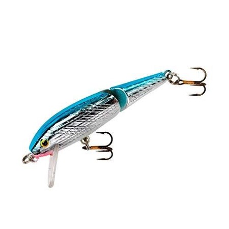 Rebel Jointed Minnow Lure, 5 12, 1116 Oz, SilverBlue Floating J3003S